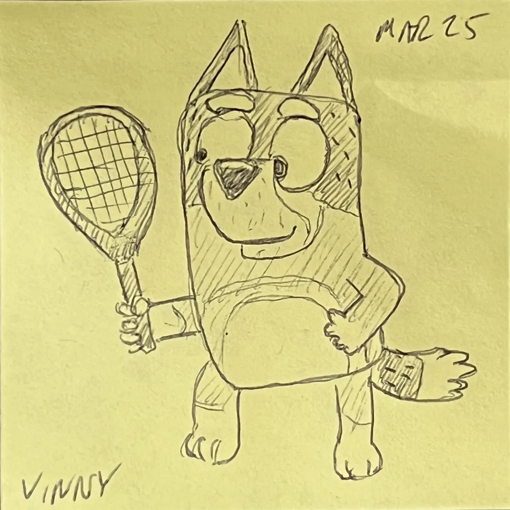 Bluey Tennis Star