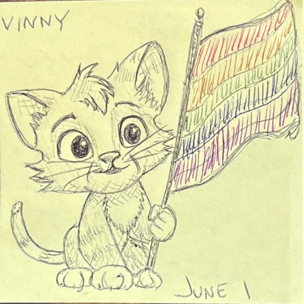 Pride Flag Kitten
