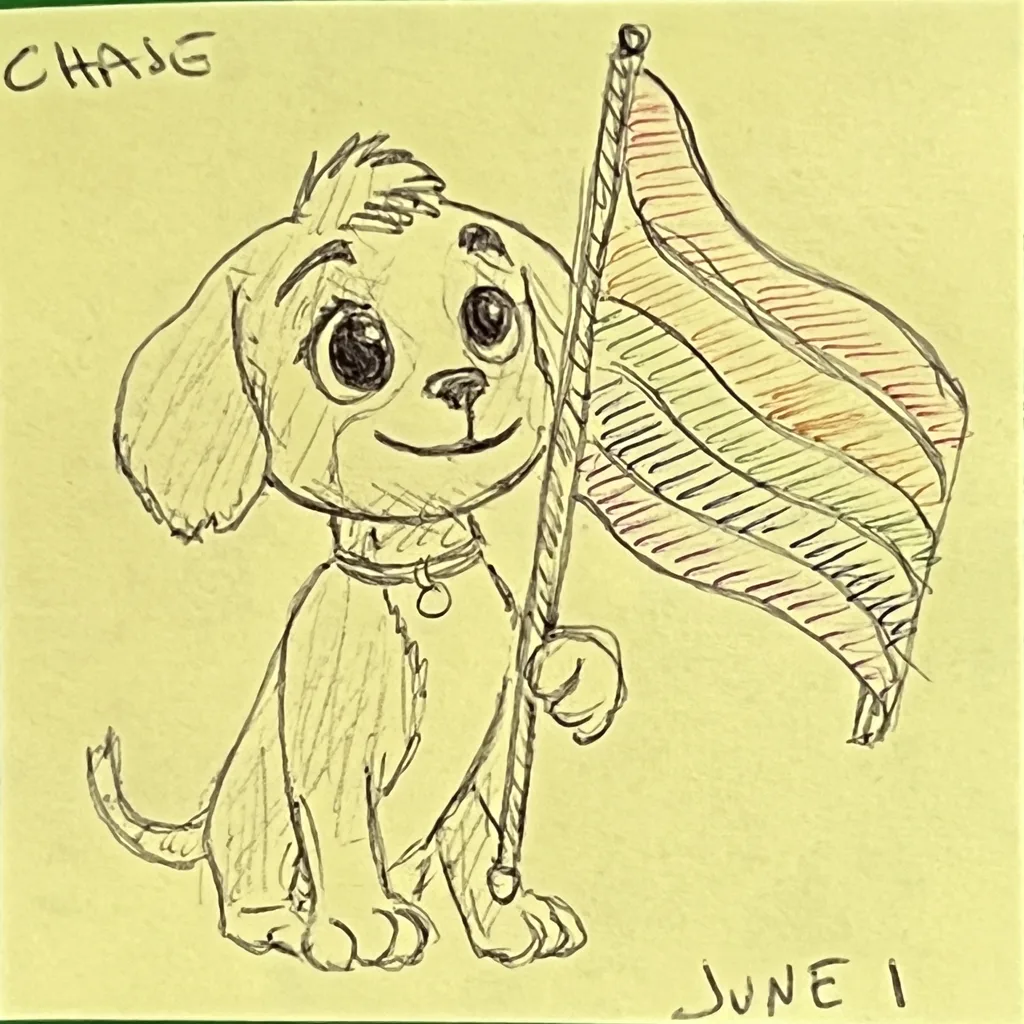 Pride Flag Puppy