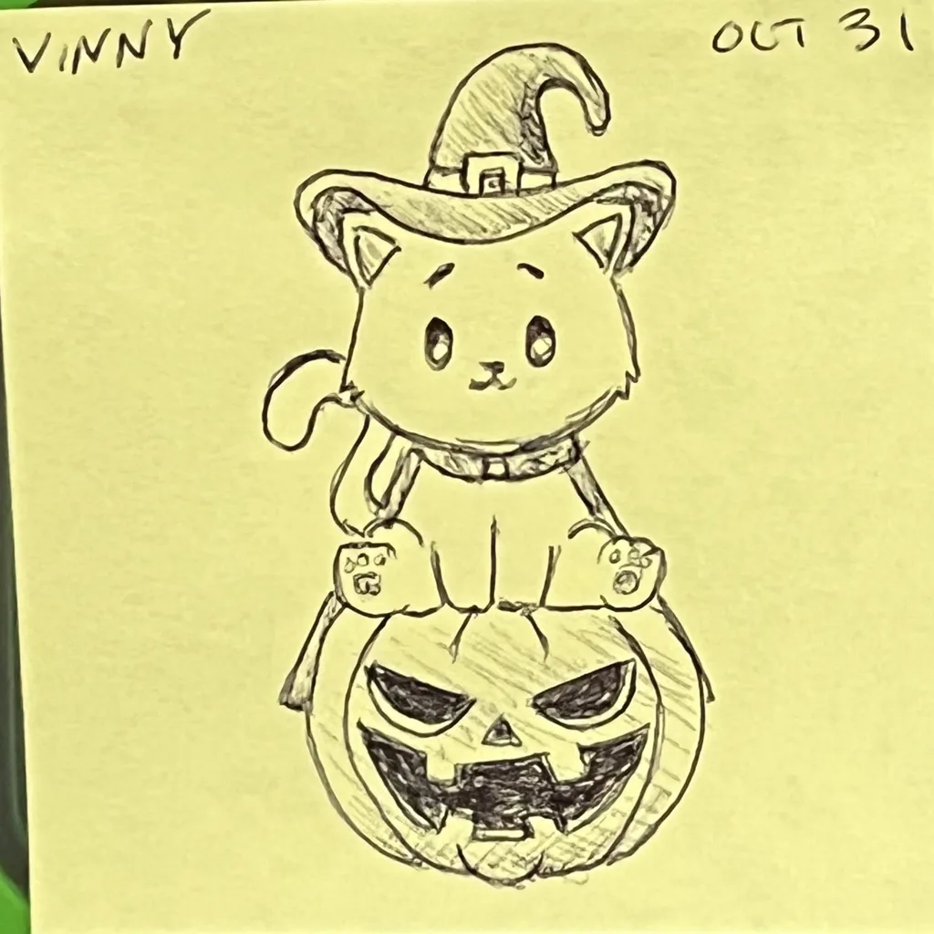 Witch Kitty Pumpkin