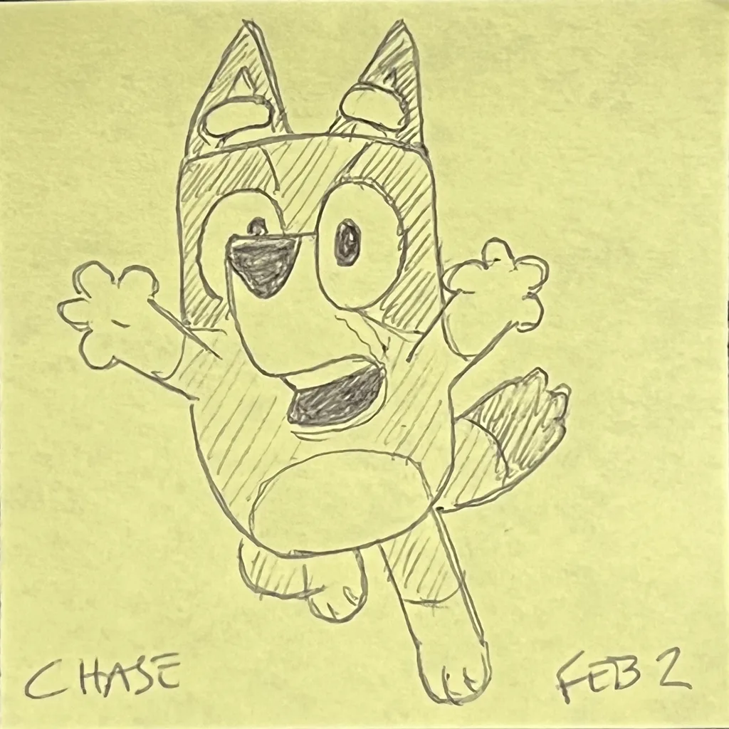 Leaping Bluey