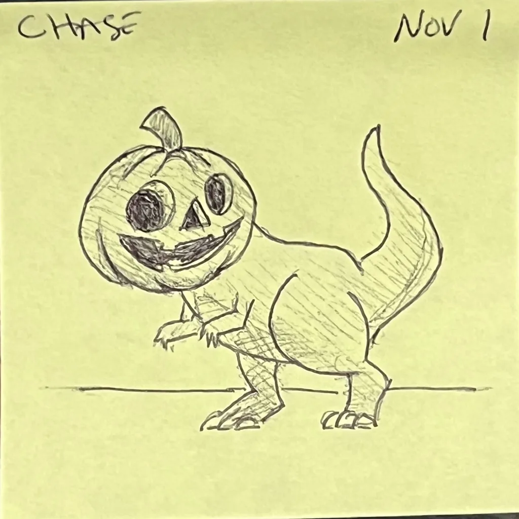 Pumpkin Head Dino