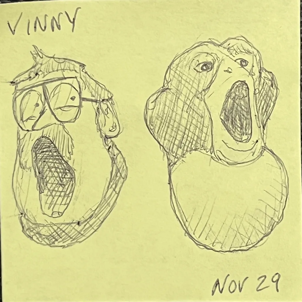 Screaming Man And Pup