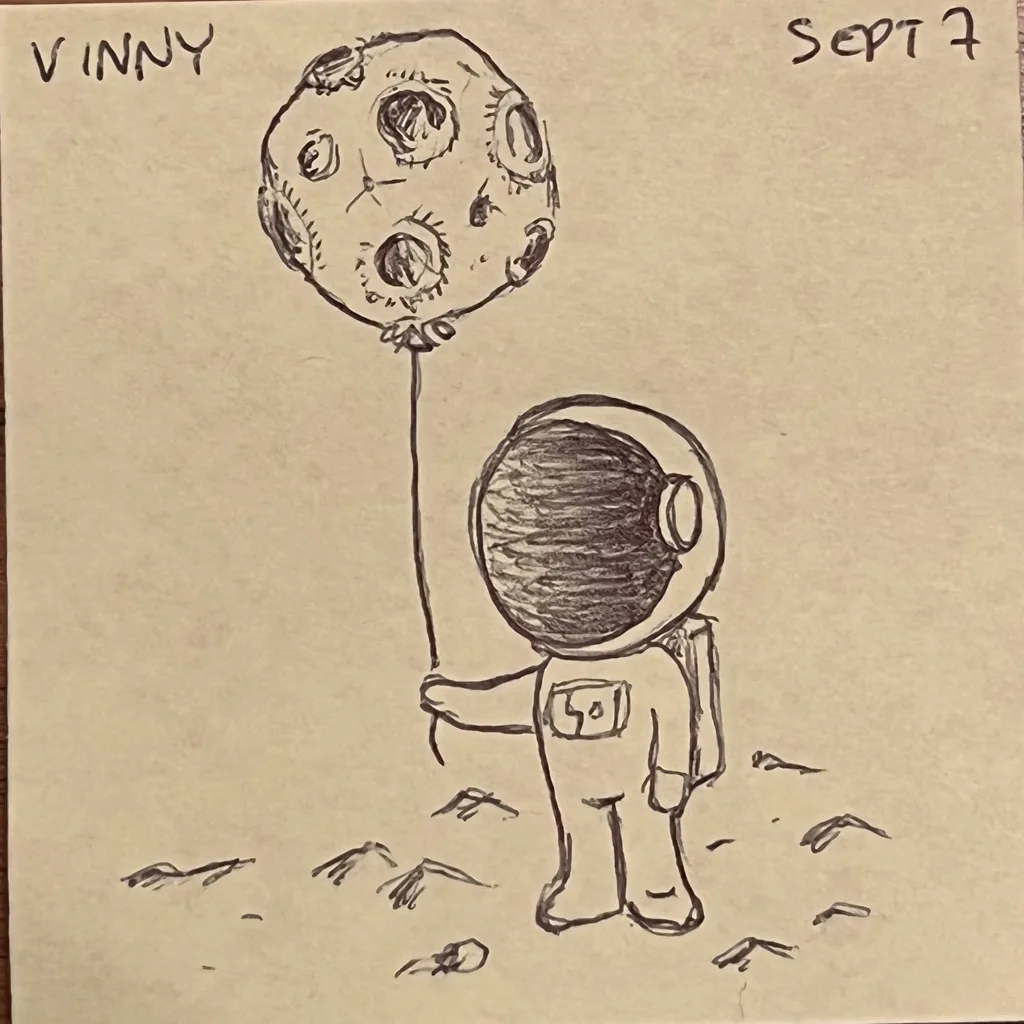 Moon Balloon Astronaut
