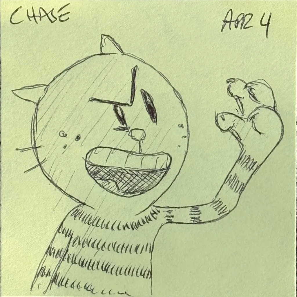Grumpy Clawing Cat