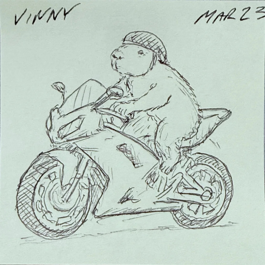 Capybara Biker